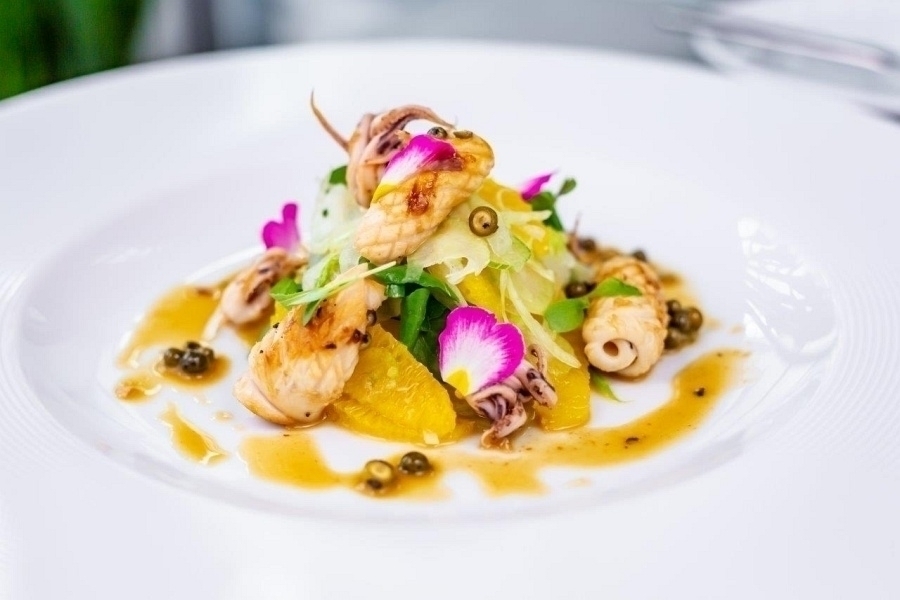 5chodové menu v restauraci Ginger & Fred v Tančícím domě