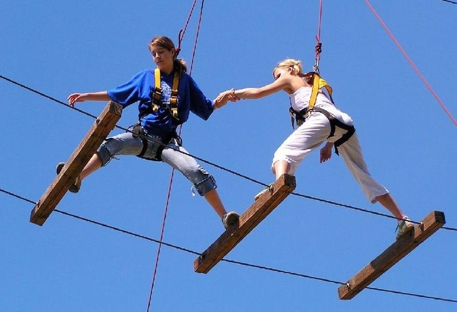 Honba za pokladem v lanovém centru Proud v Praze